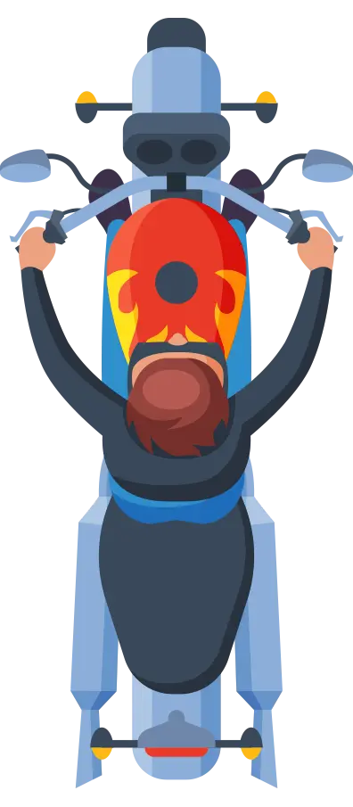 Motorcycle Plan view